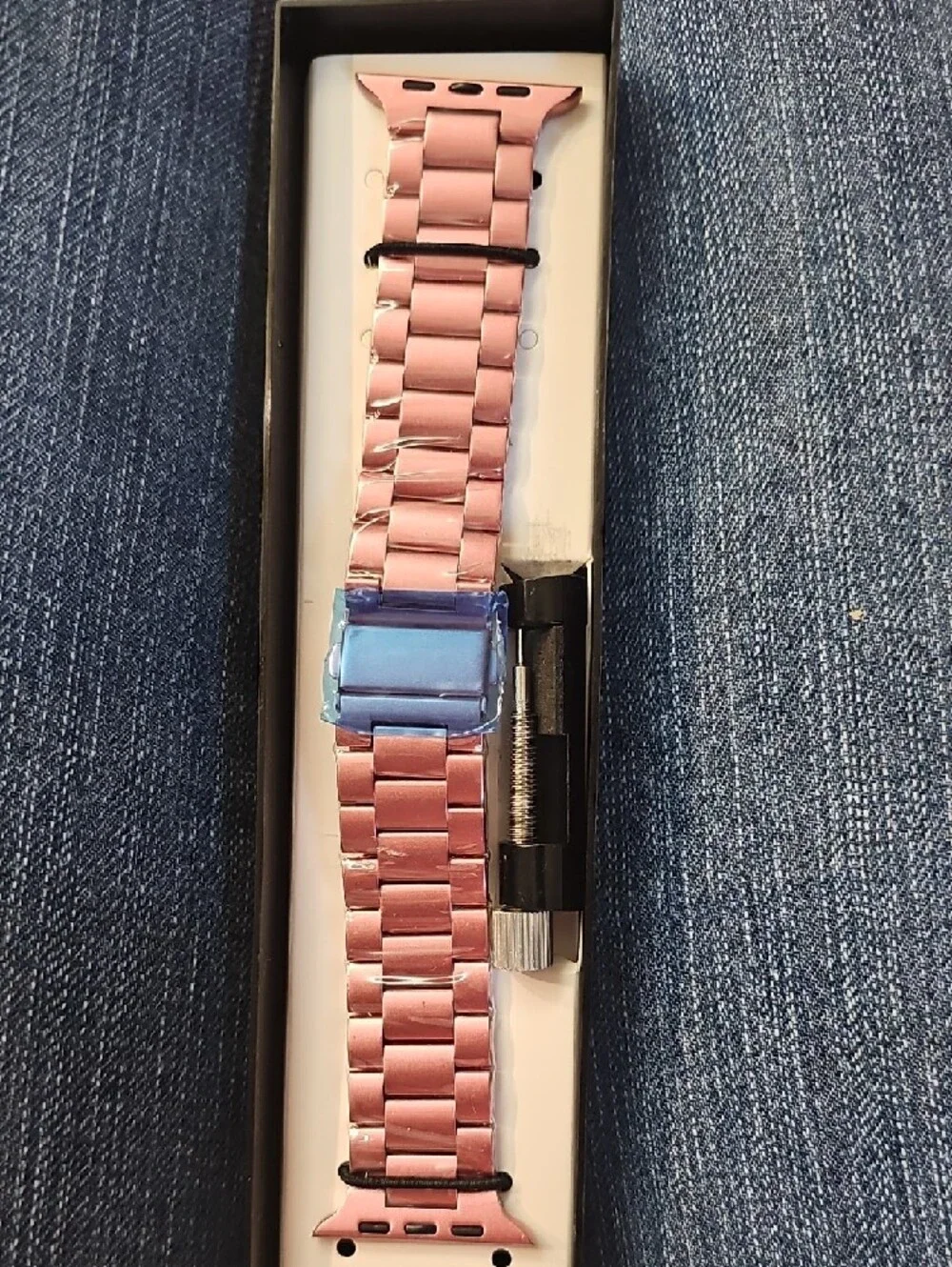 Rose Gold Stainless Steel Link Band for Smartwatch